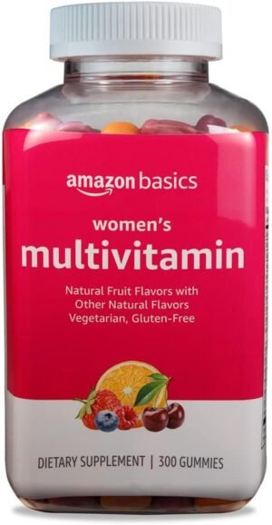 Amazon Basics Women's Multivitamin Gummies Mixed Berry 300 Count