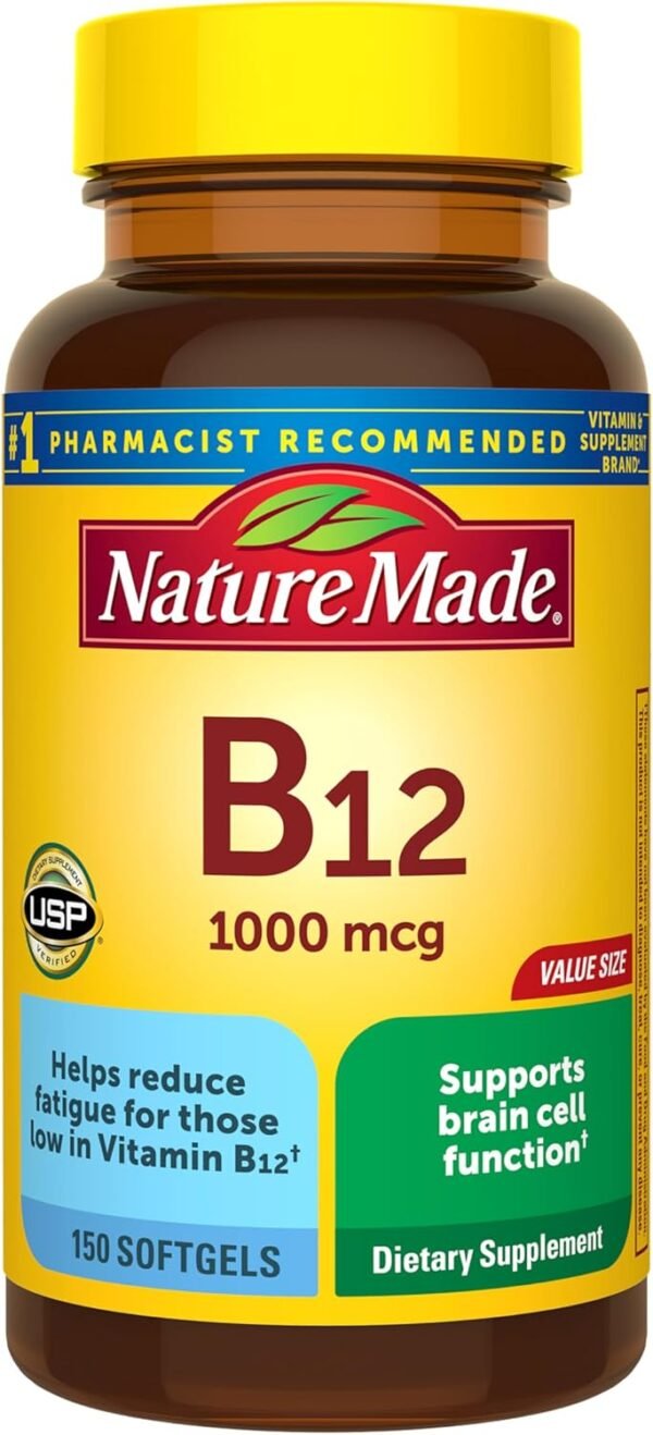 Nature Made Vitamin B12 1000 mcg 150 Softgels