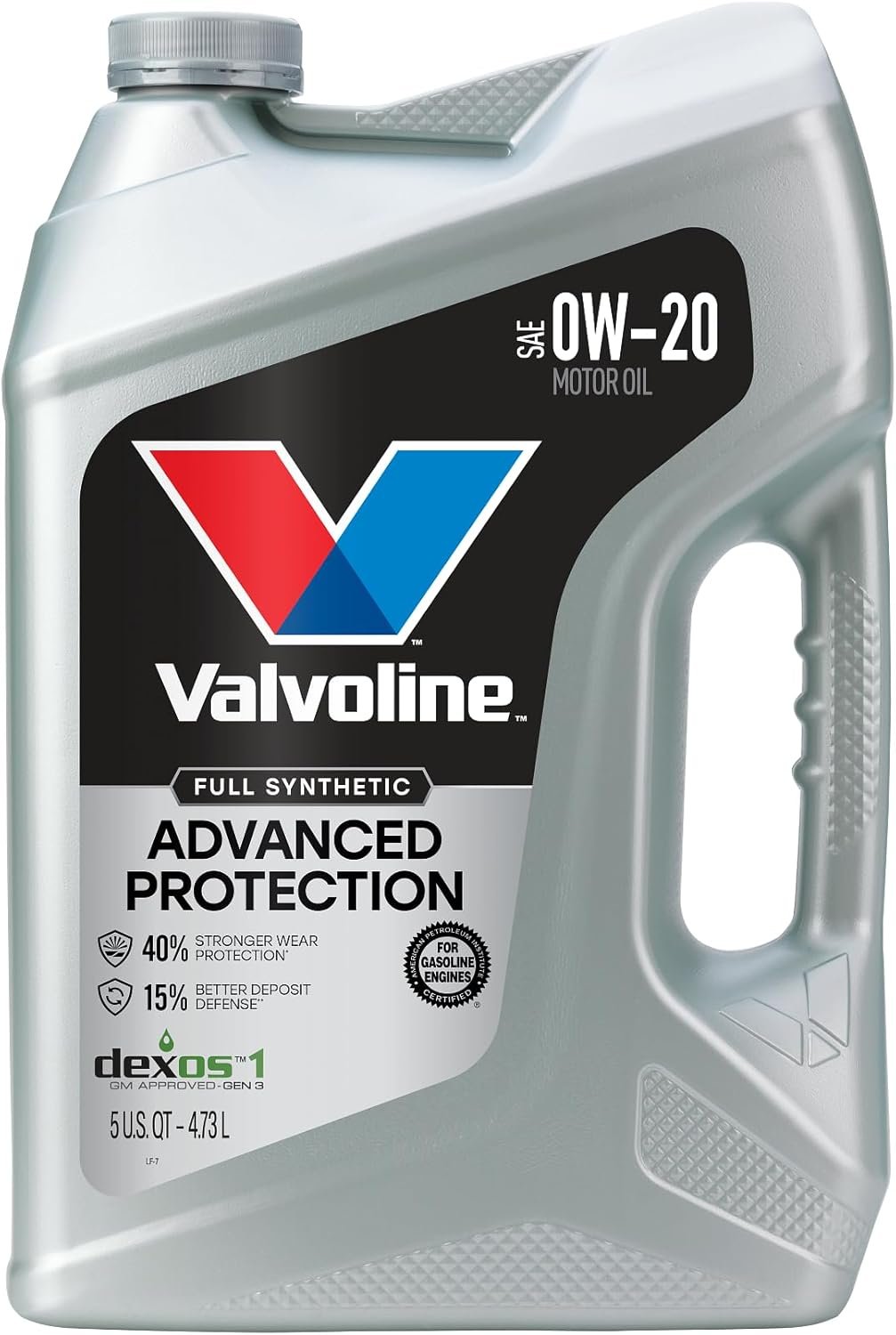 Valvoline Advanced Full Synthetic SAE 0W-20 Motor Oil 5 Quart