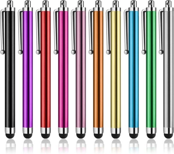 Abiarst 10 pack universal high precision stylus pens for iPad iPhone Samsung Galaxy tablets