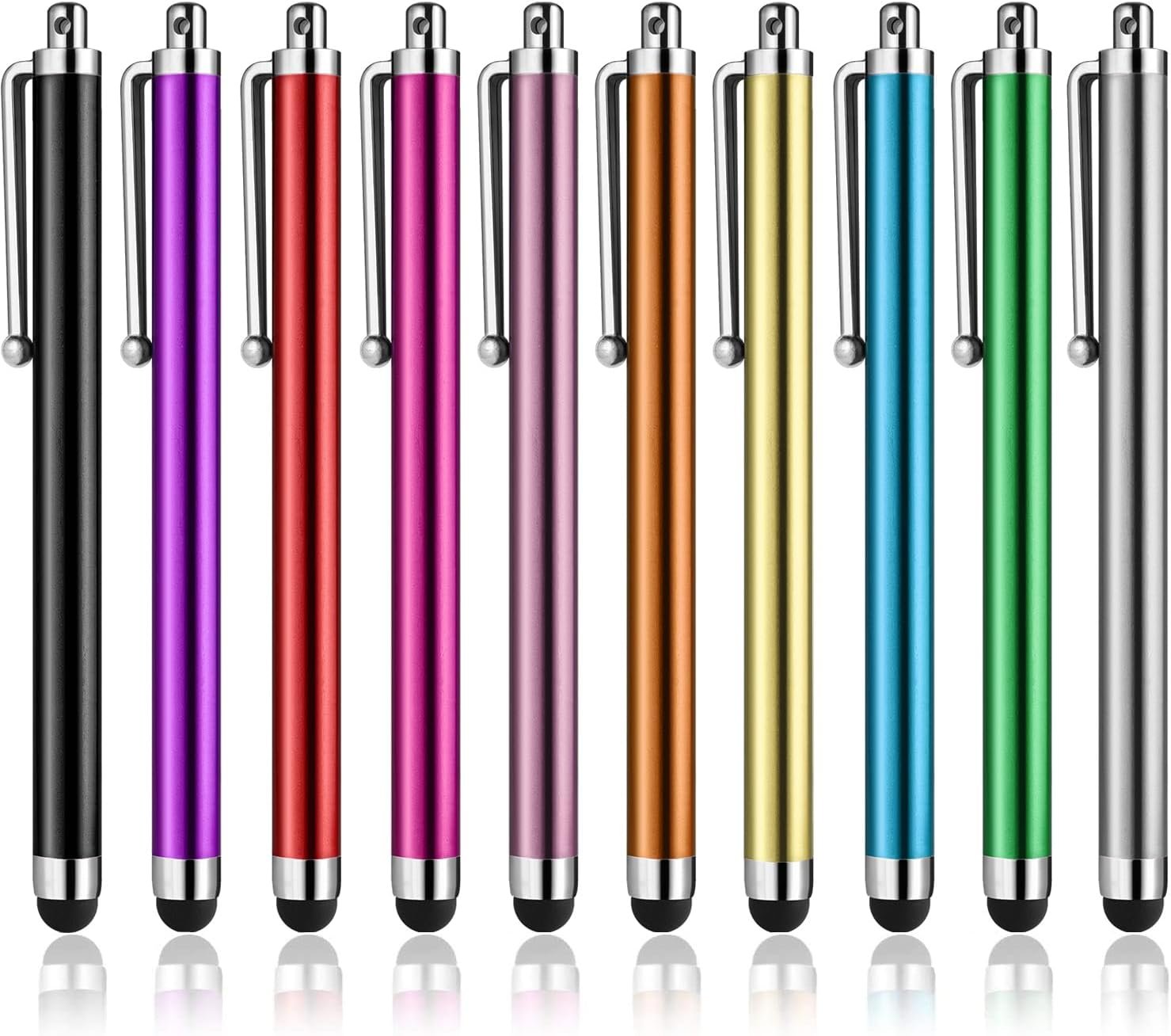 Abiarst 10 pack universal high precision stylus pens for iPad iPhone Samsung Galaxy tablets