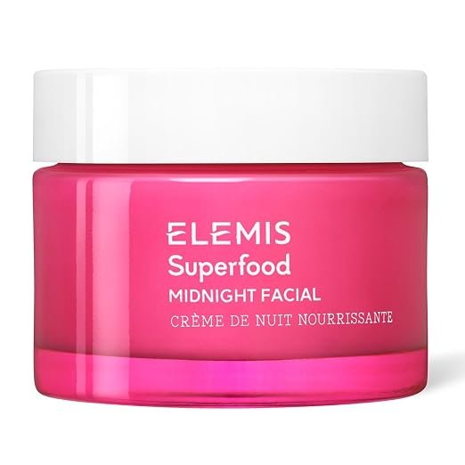 ELEMIS Superfood Midnight Facial overnight hydrating face moisturizer with Camu Camu