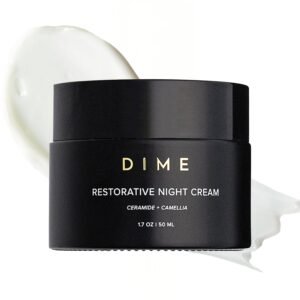 DIME Beauty Restorative Night Cream with ceramides peptides sea buckthorn and squalane