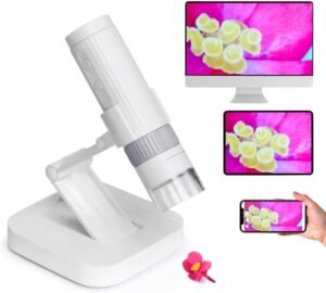 M2C Wireless Digital Microscope 50X-1000X – Handheld Portable Microscope with Wireless Connectivity