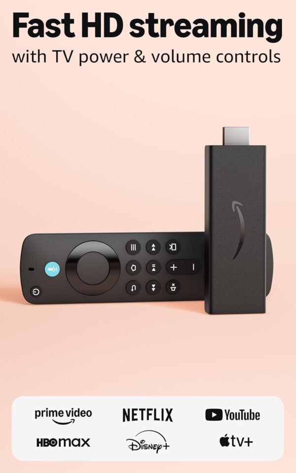 Amazon Fire TV Stick HD with Alexa Voice Remote for HD streaming and smart home controls