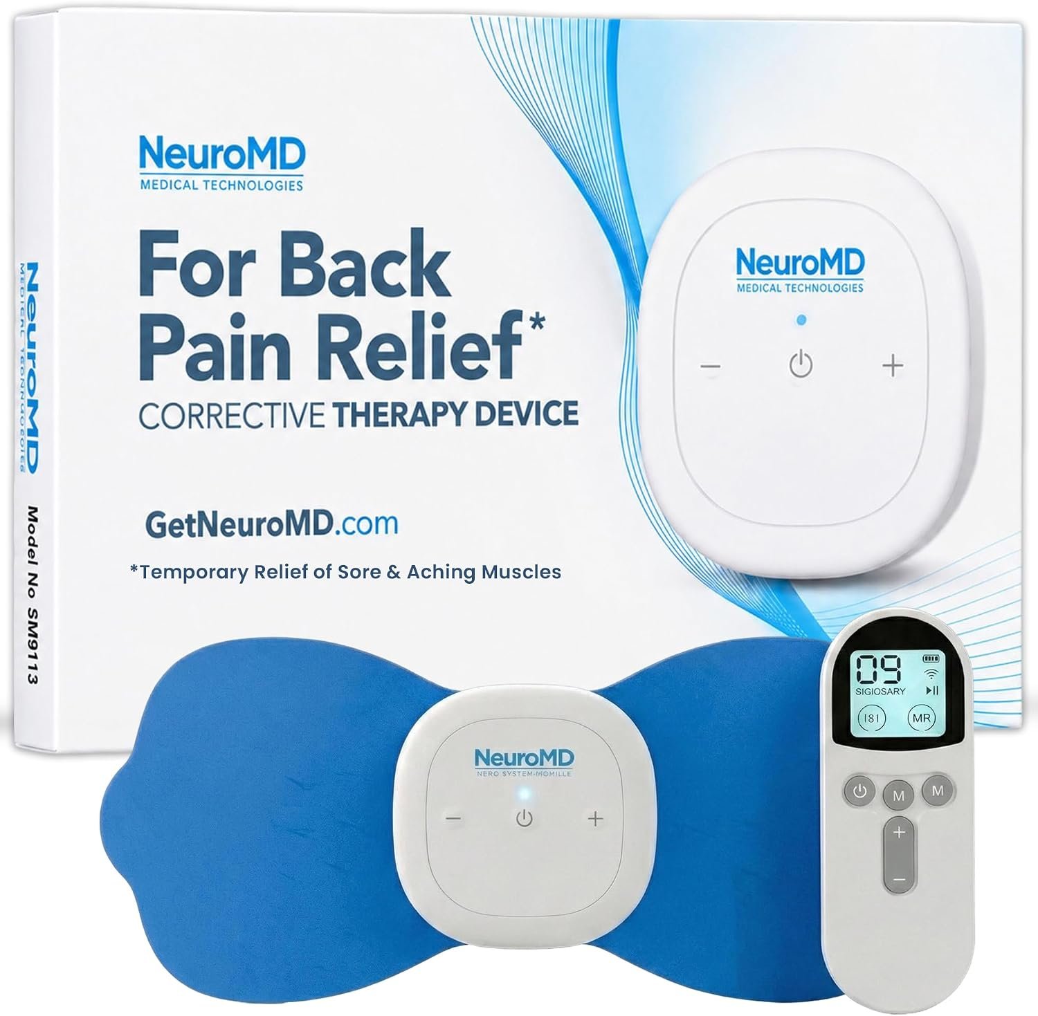 NeuroMD NMES wireless muscle stimulator Model SM9113 portable device