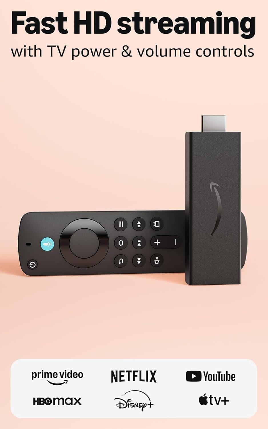 Amazon Fire TV Stick HD with Alexa Voice Remote for HD streaming and smart home controls