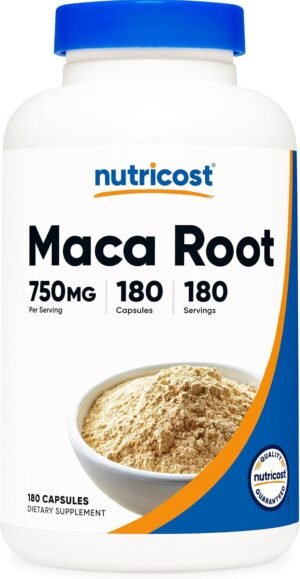 Nutricost Maca Root Capsules 750mg 180 Capsules