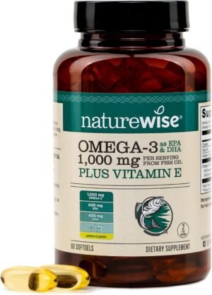 NatureWise Extra-Strength Omega 3 Fish Oil 1000mg