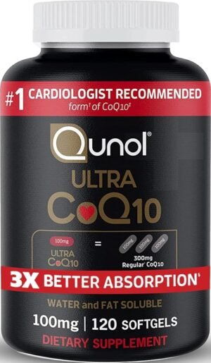 Qunol Ultra CoQ10 100mg Antioxidant Supplement 120 Softgels