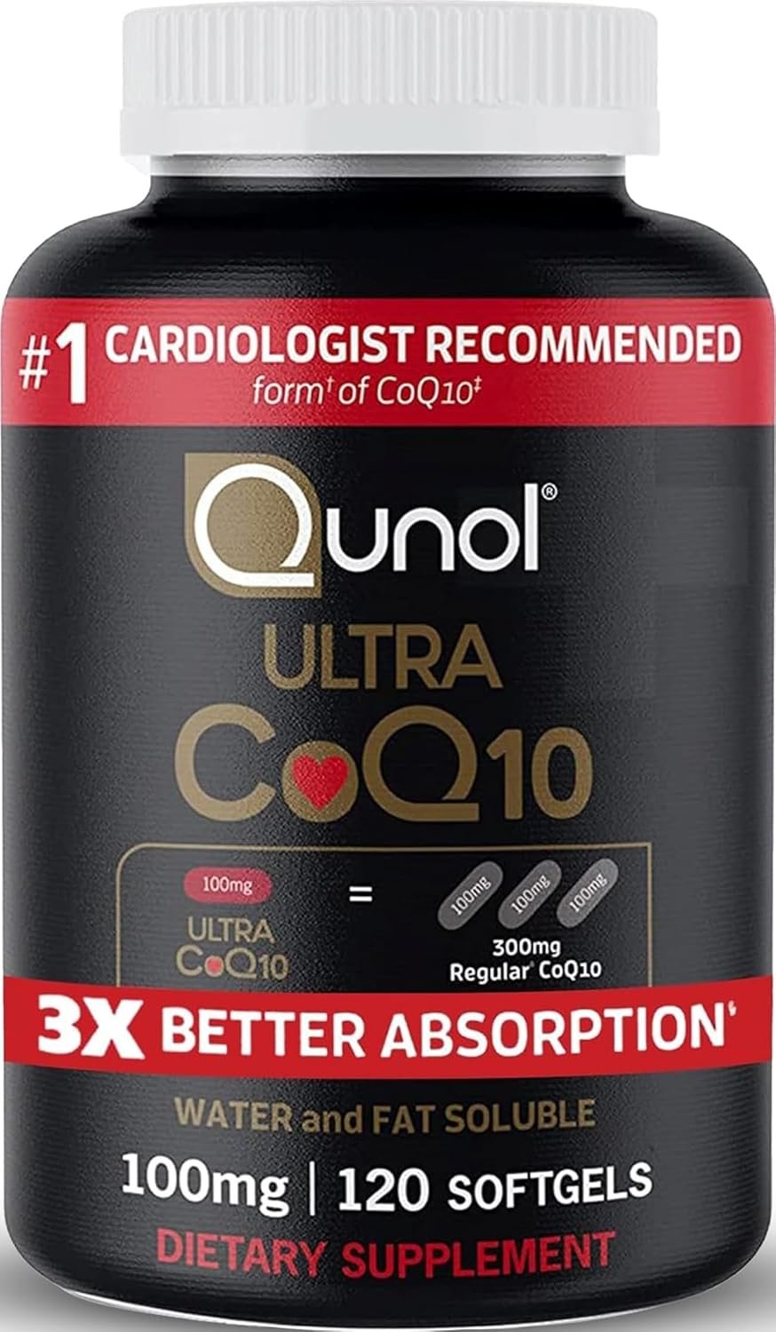 Qunol Ultra CoQ10 100mg Antioxidant Supplement 120 Softgels