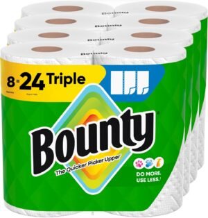 Bounty Select-A-Size Paper Towels White 8 Triple Rolls Equal to 24 Regular Rolls