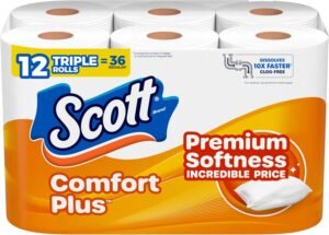 Scott ComfortPlus Toilet Paper 12 Triple Rolls