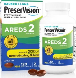 PreserVision AREDS 2 Eye Vitamins Lutein Supplement 120 Softgels