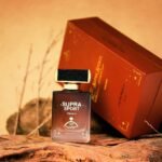 woody intense perfume price in pakistan – Elegant men's perfume bottle with woody background. Perfect for luxury branding and product photography.